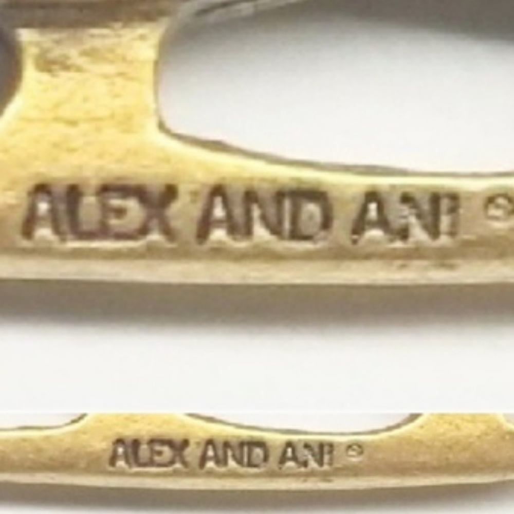 NWT Retired Alex & Ani Gold Ice Skating Bangle - Picture 5 of 6
